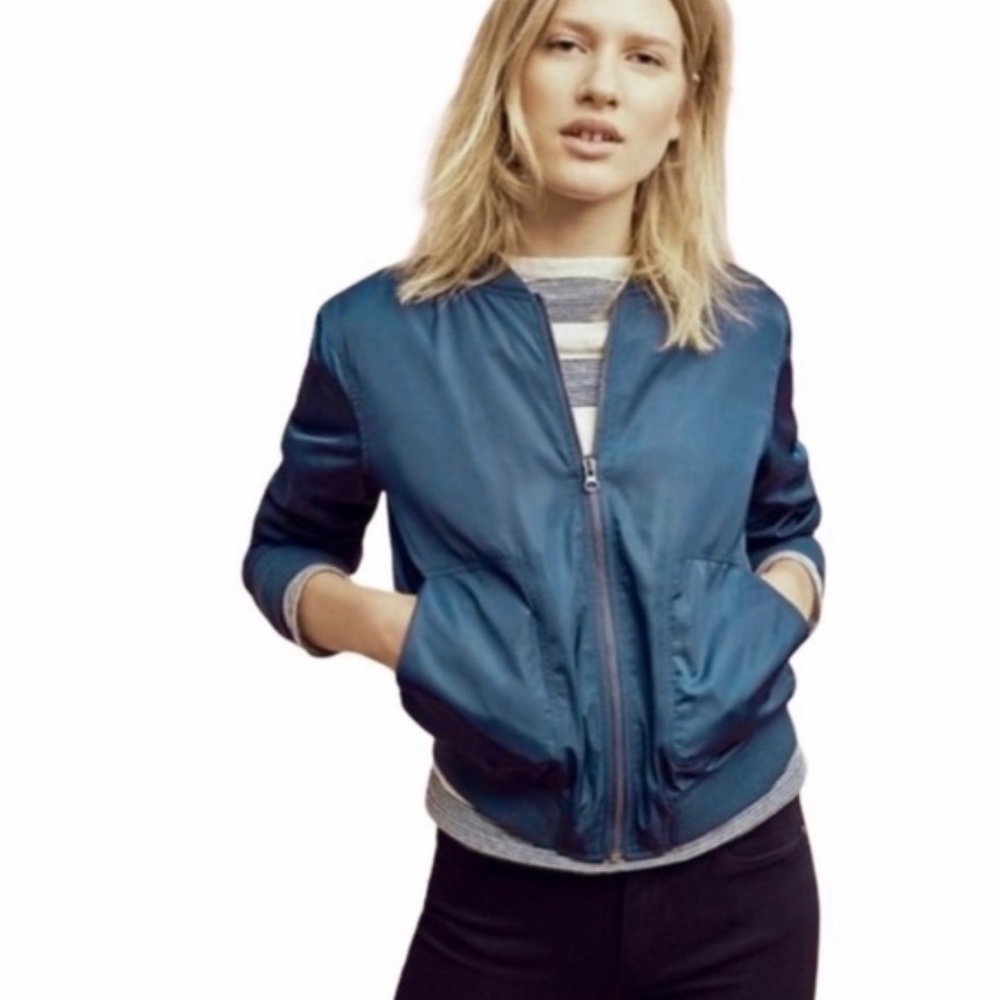 Anthropologie Hei Hei Bomber Jacket Cypress Green